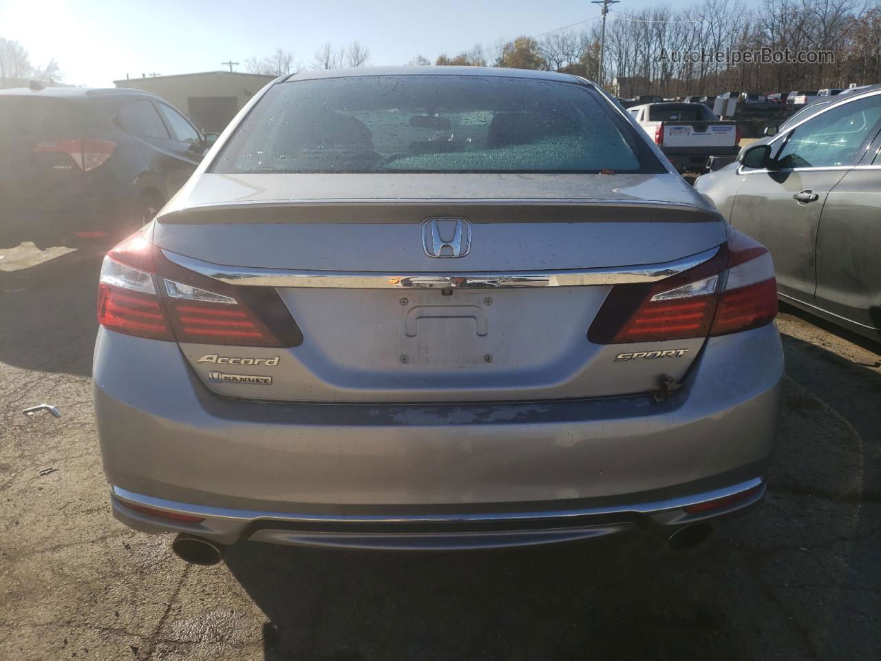 2017 Honda Accord Sport Gray vin: 1HGCR2F54HA071341