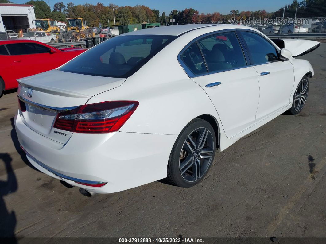 2017 Honda Accord Sedan Sport White vin: 1HGCR2F54HA109022