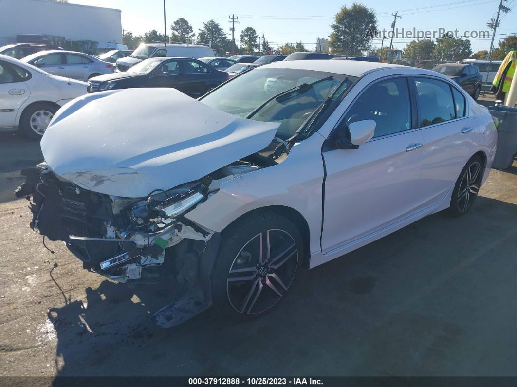 2017 Honda Accord Sedan Sport White vin: 1HGCR2F54HA109022