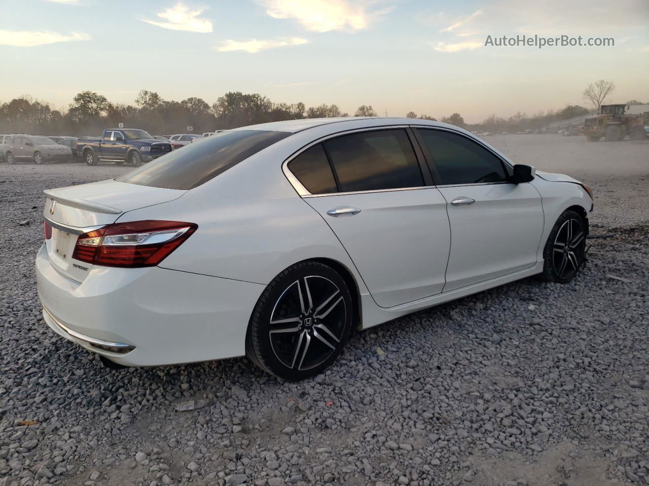 2017 Honda Accord Sport White vin: 1HGCR2F54HA111899