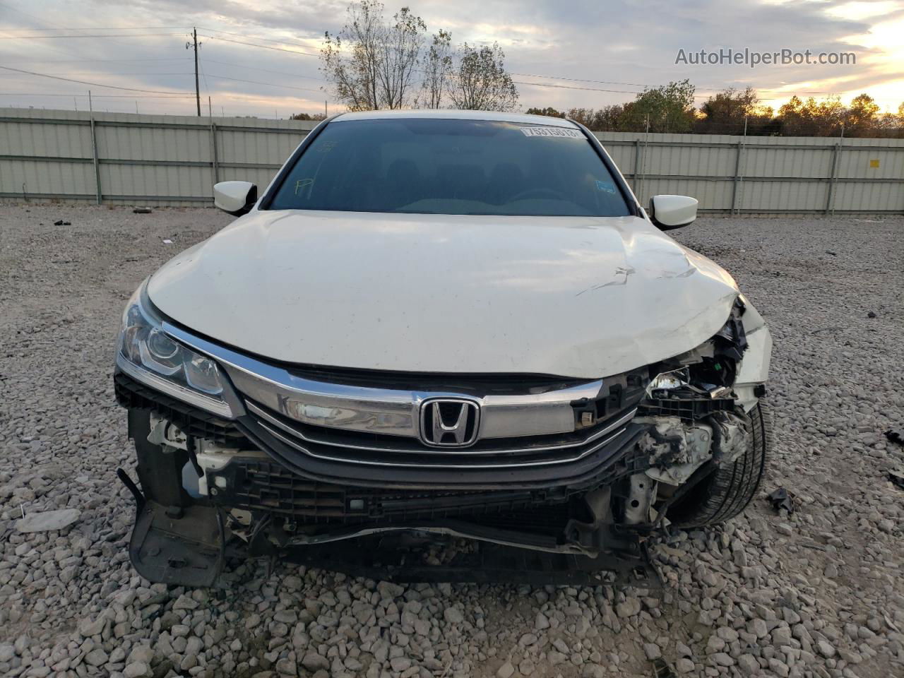 2017 Honda Accord Sport White vin: 1HGCR2F54HA111899