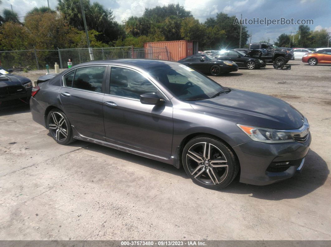 2017 Honda Accord Sedan Sport Gray vin: 1HGCR2F54HA232111