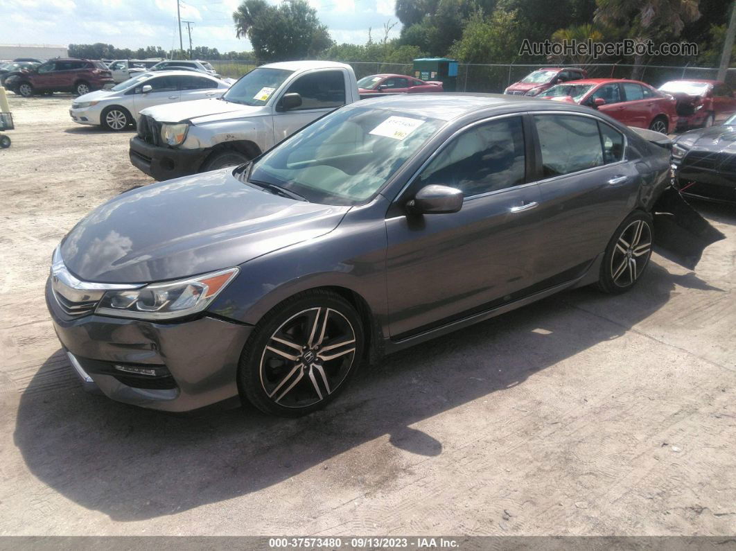 2017 Honda Accord Sedan Sport Gray vin: 1HGCR2F54HA232111