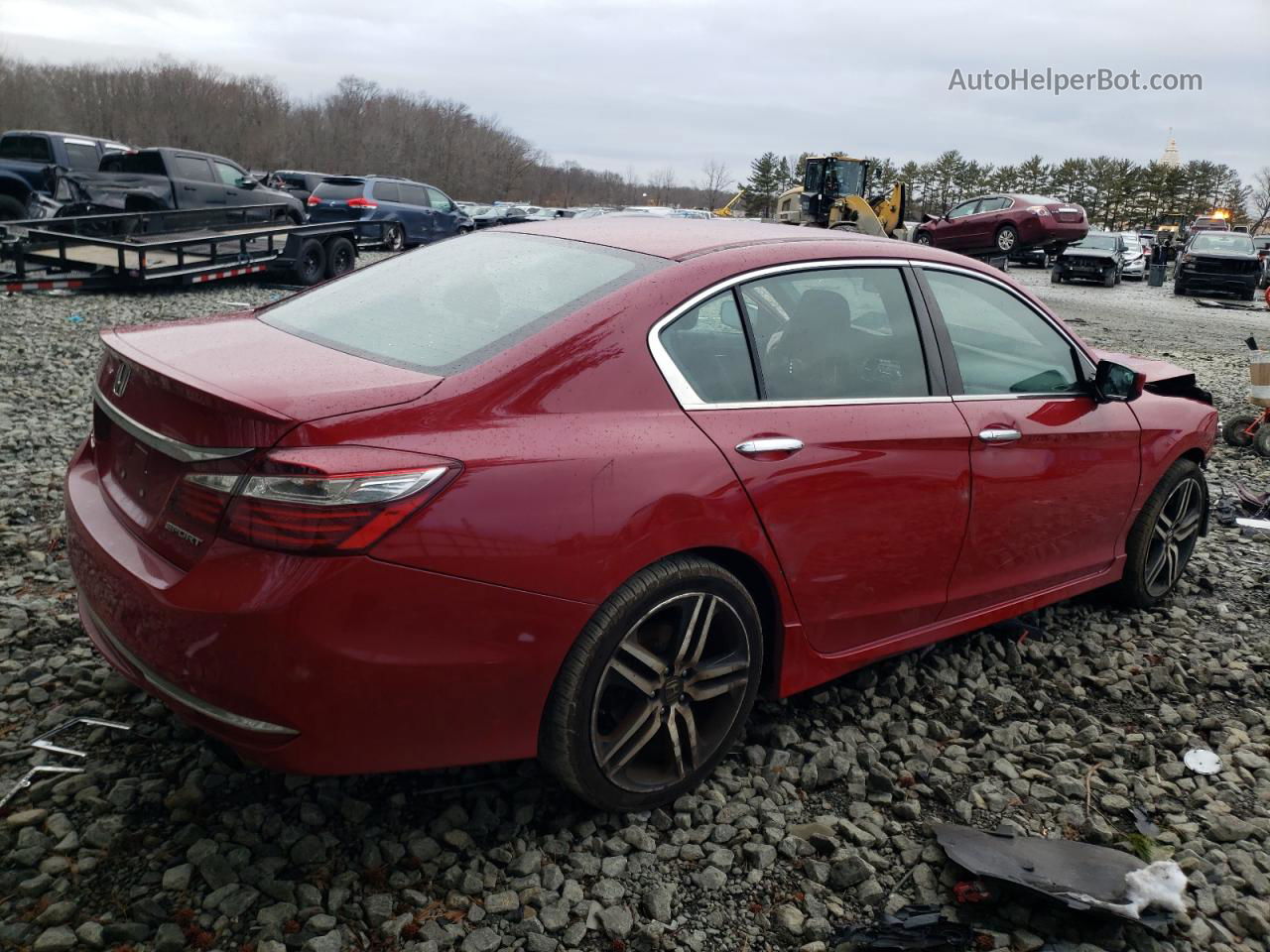 2017 Honda Accord Sport Red vin: 1HGCR2F54HA272687