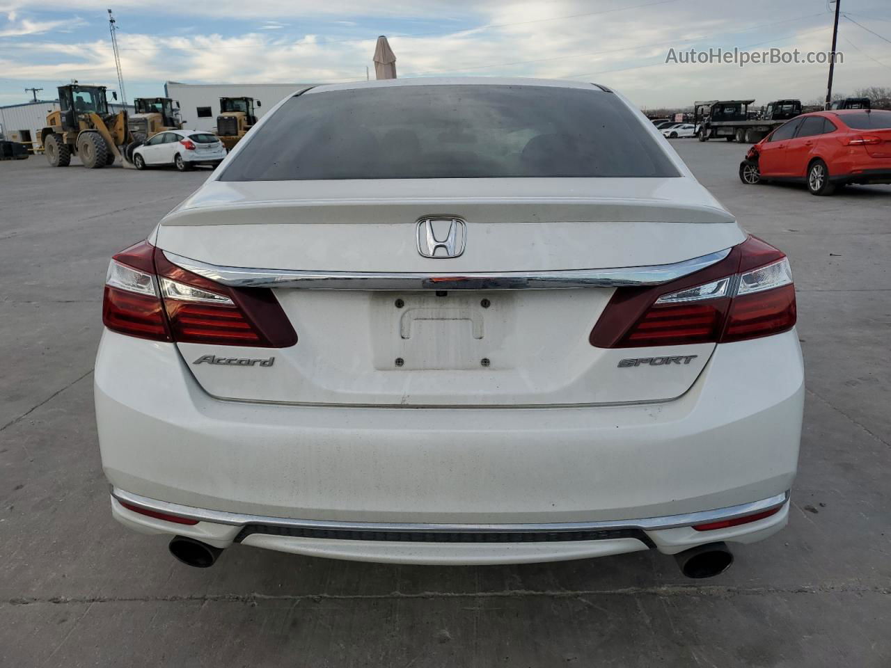 2017 Honda Accord Sport White vin: 1HGCR2F54HA289845