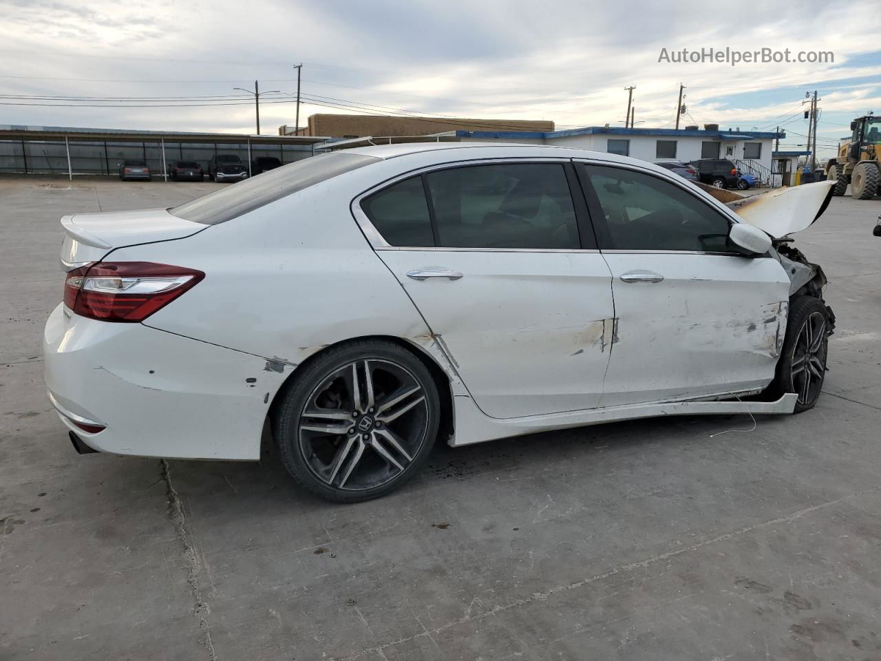 2017 Honda Accord Sport White vin: 1HGCR2F54HA289845