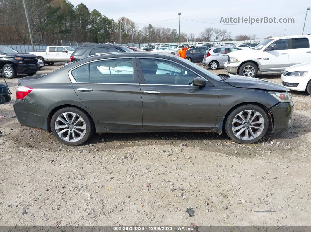 2014 Honda Accord Sport Gray vin: 1HGCR2F55EA010611