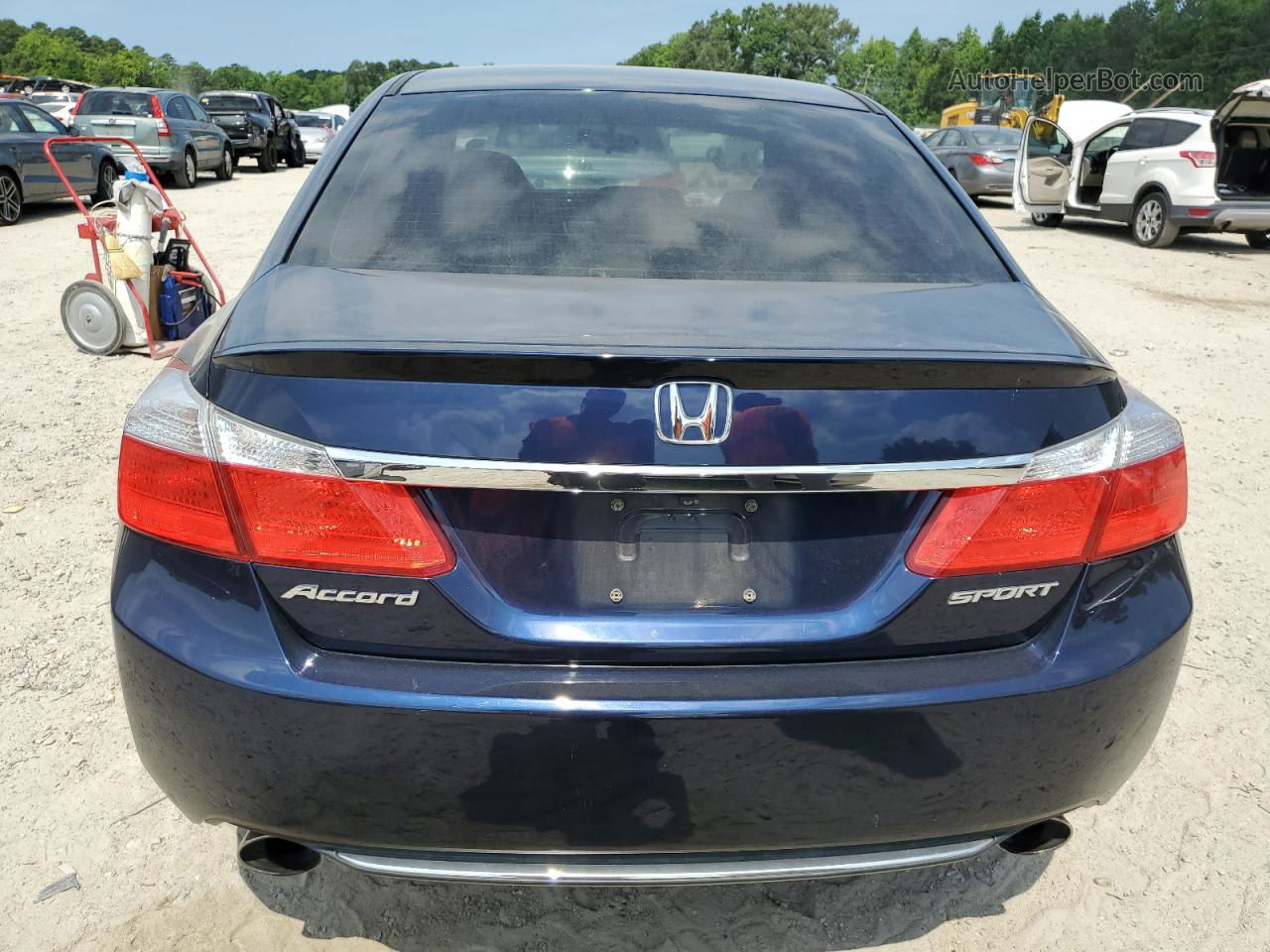 2014 Honda Accord Sport Blue vin: 1HGCR2F55EA017851