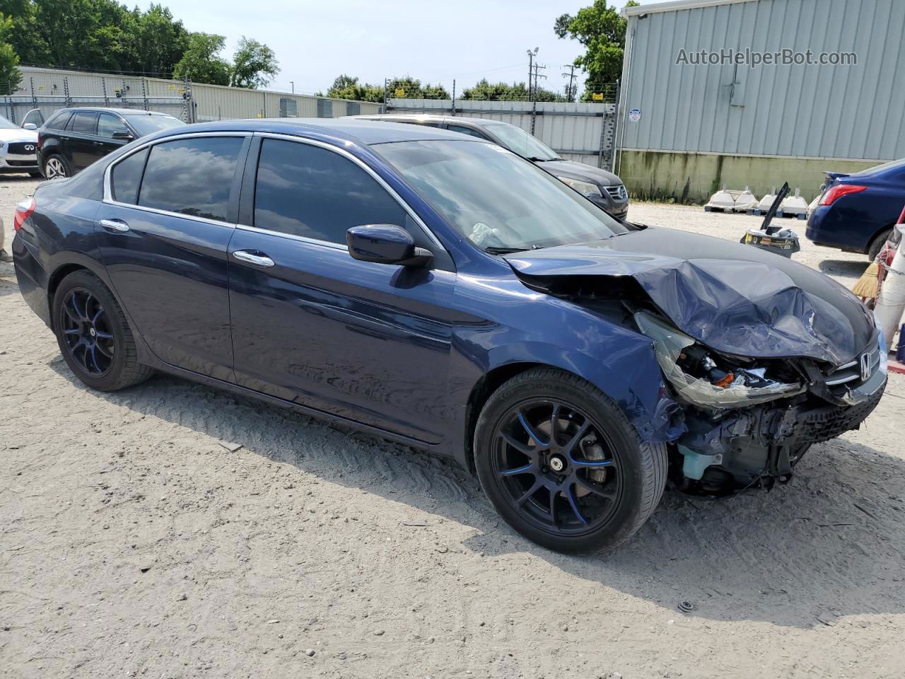 2014 Honda Accord Sport Blue vin: 1HGCR2F55EA017851