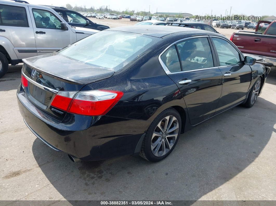 2014 Honda Accord Sport Black vin: 1HGCR2F55EA021138