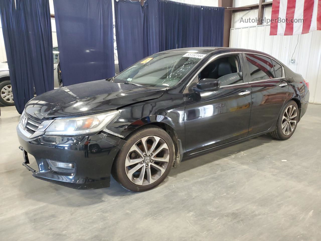 2014 Honda Accord Sport Black vin: 1HGCR2F55EA031748