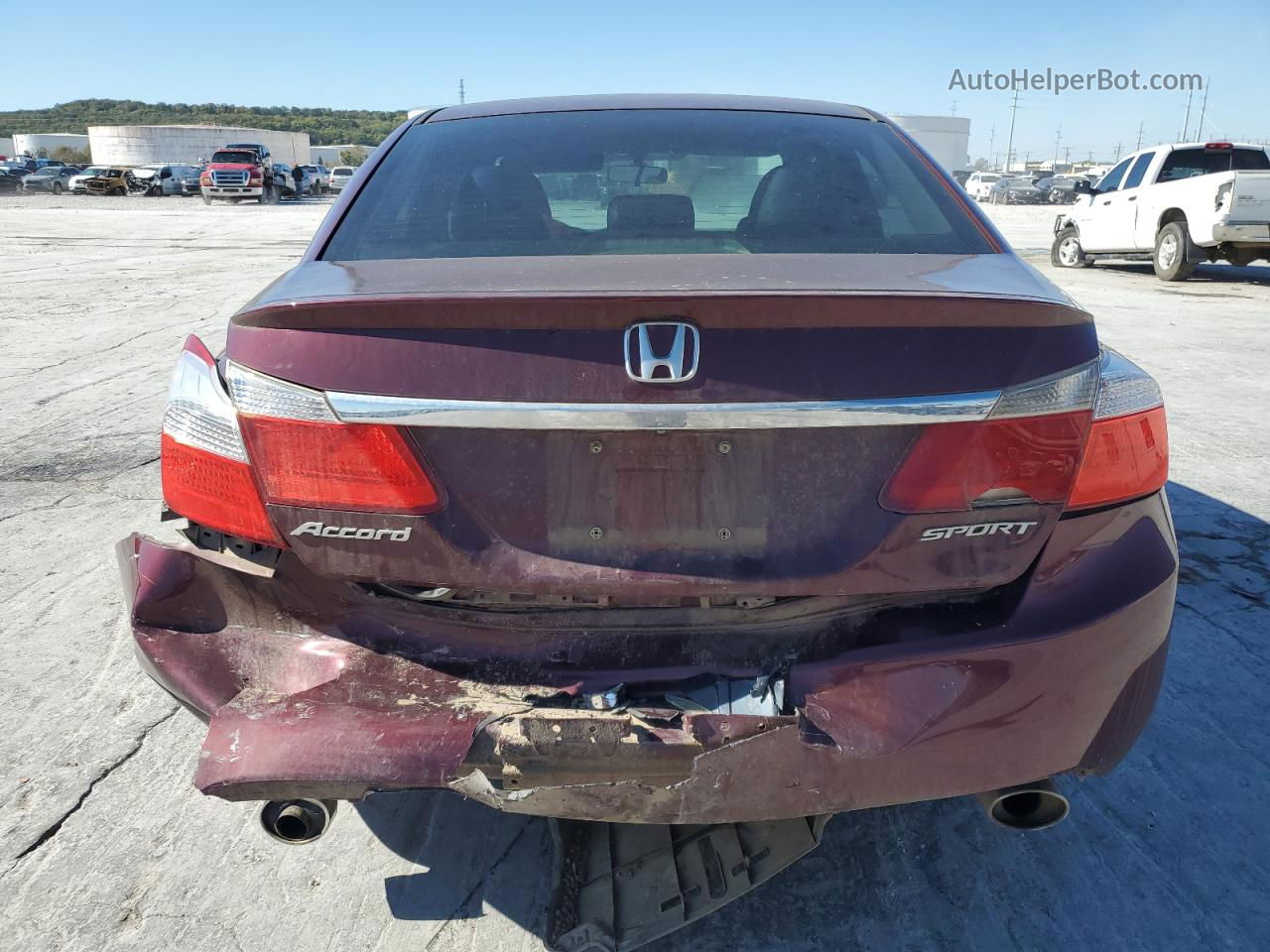 2014 Honda Accord Sport Red vin: 1HGCR2F55EA064037