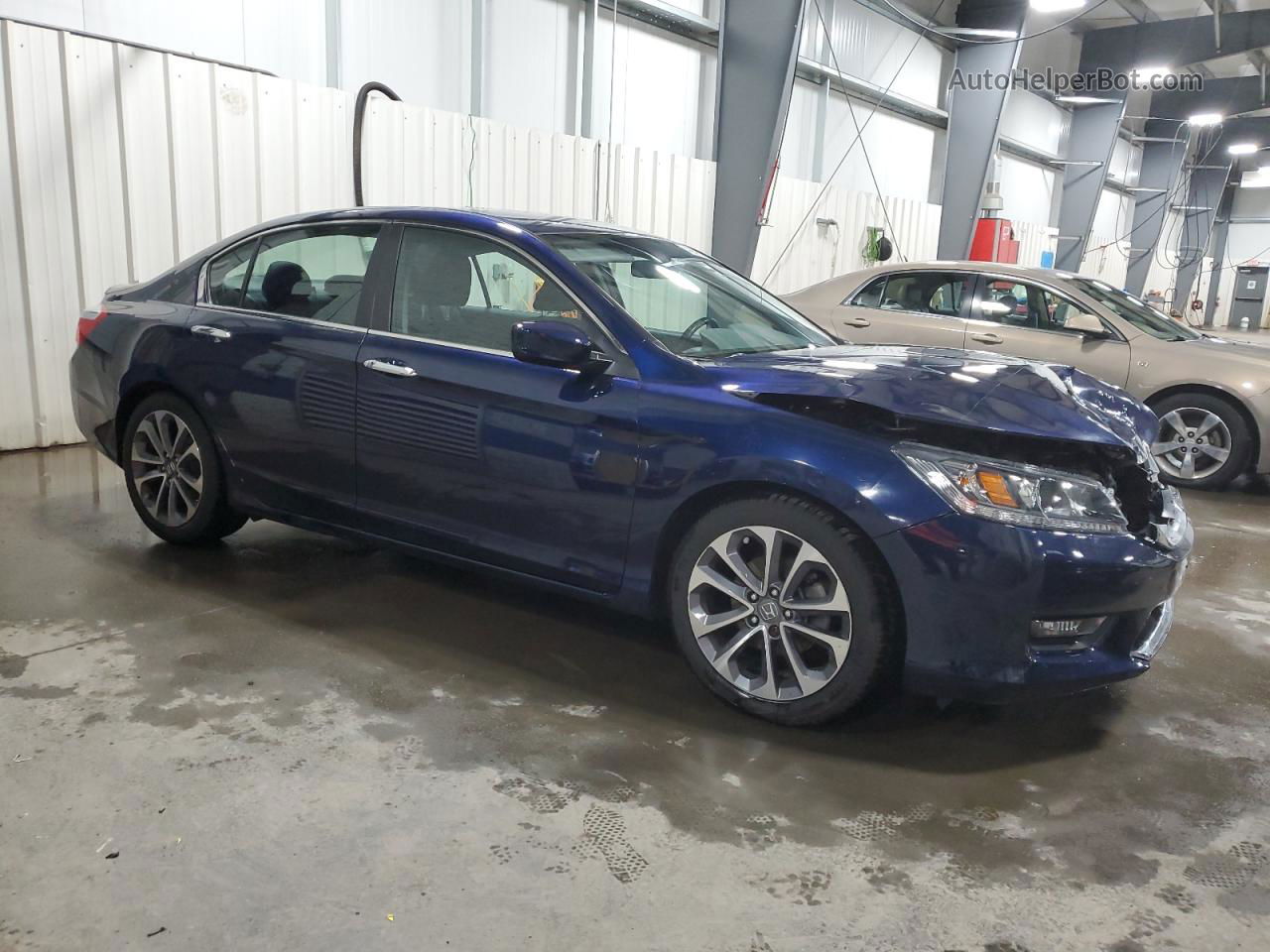 2014 Honda Accord Sport Blue vin: 1HGCR2F55EA093988