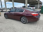 2014 Honda Accord Sport Maroon vin: 1HGCR2F55EA107842