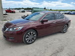 2014 Honda Accord Sport Maroon vin: 1HGCR2F55EA107842