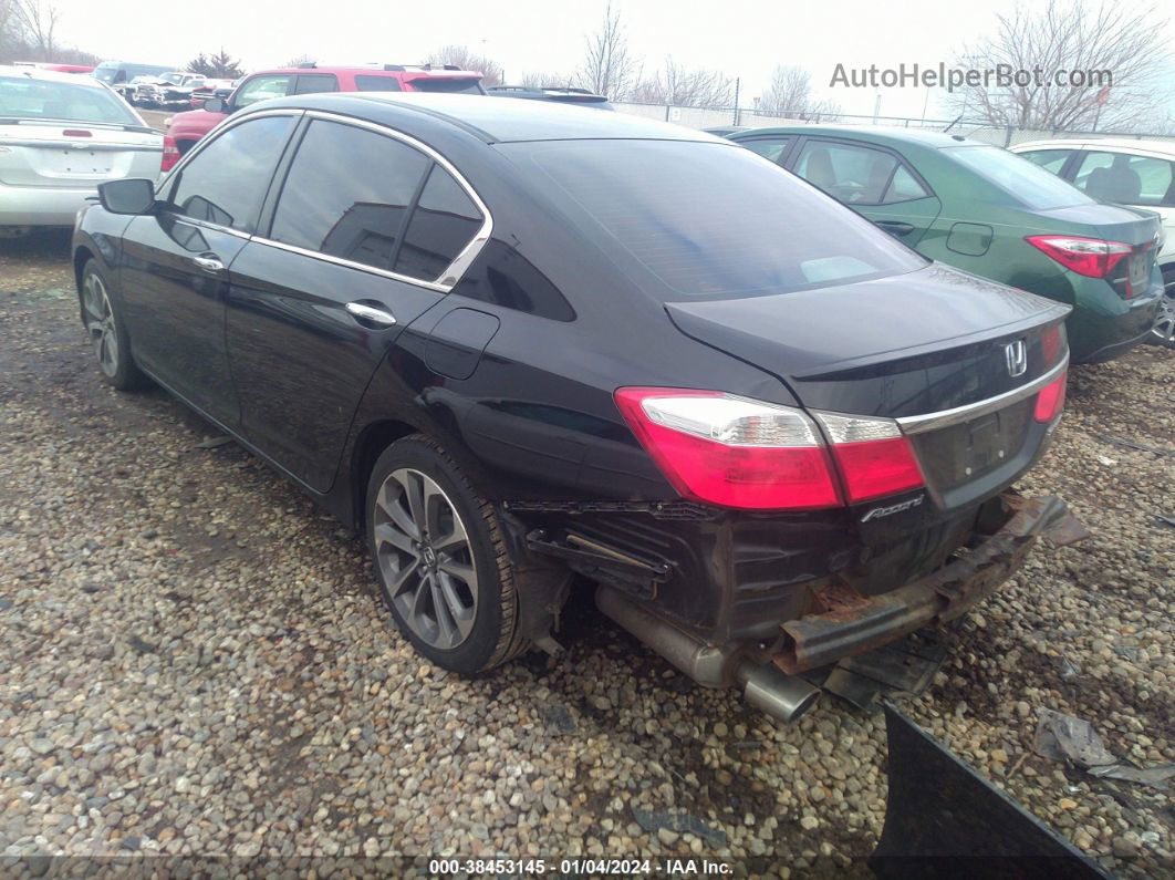 2014 Honda Accord Sport Black vin: 1HGCR2F55EA142008