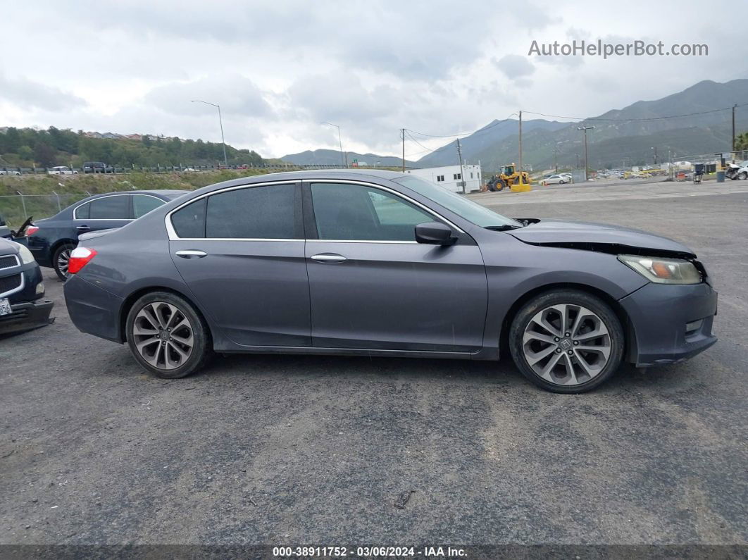 2014 Honda Accord Sport Gray vin: 1HGCR2F55EA150805