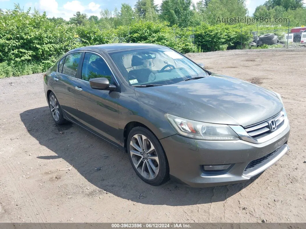 2014 Honda Accord Sport Gray vin: 1HGCR2F55EA152327