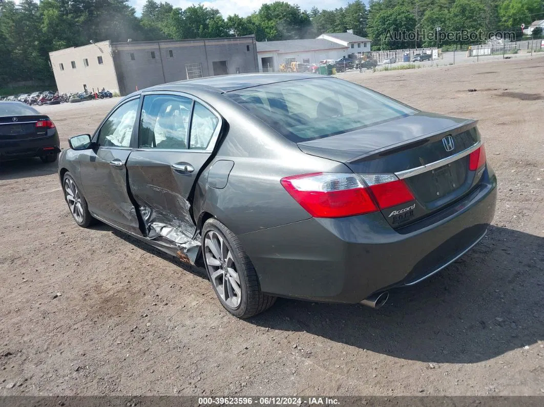 2014 Honda Accord Sport Gray vin: 1HGCR2F55EA152327