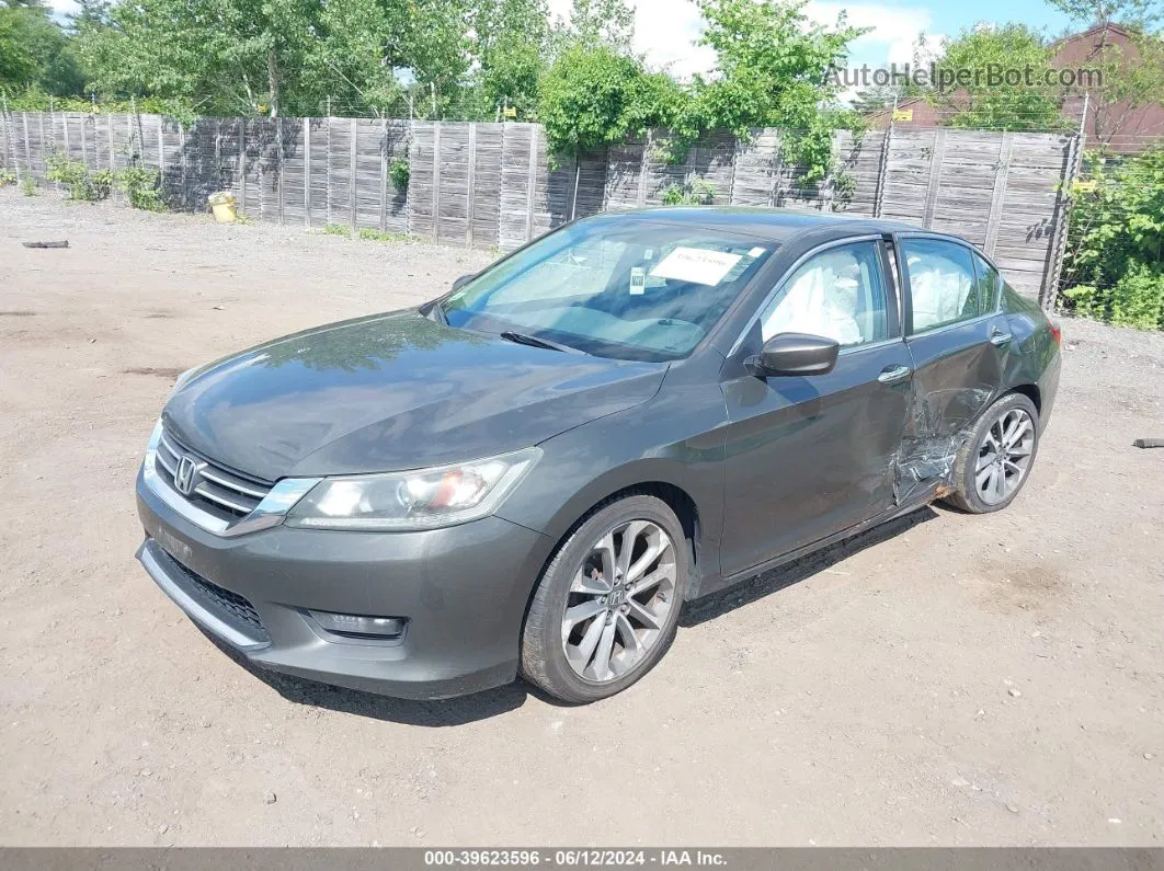 2014 Honda Accord Sport Gray vin: 1HGCR2F55EA152327