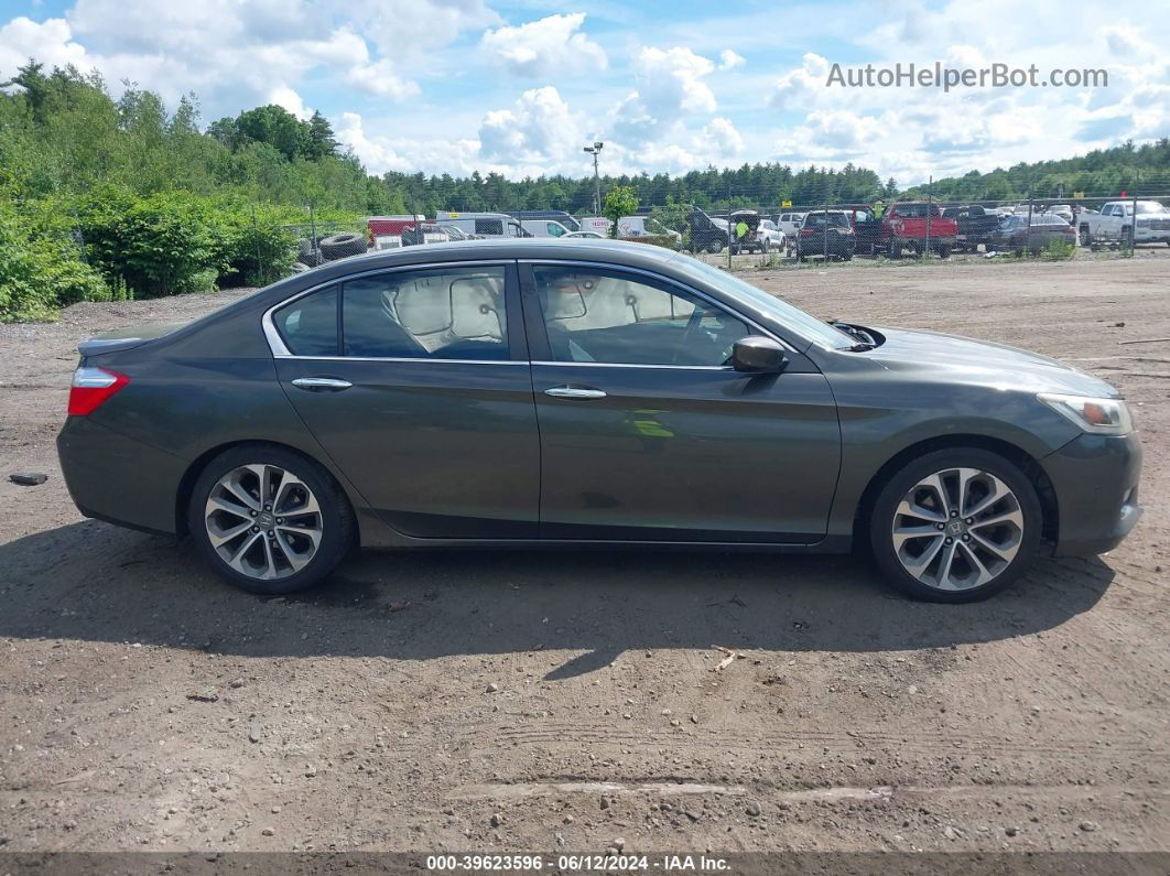 2014 Honda Accord Sport Gray vin: 1HGCR2F55EA152327