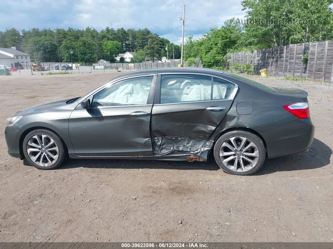 2014 Honda Accord Sport Gray vin: 1HGCR2F55EA152327