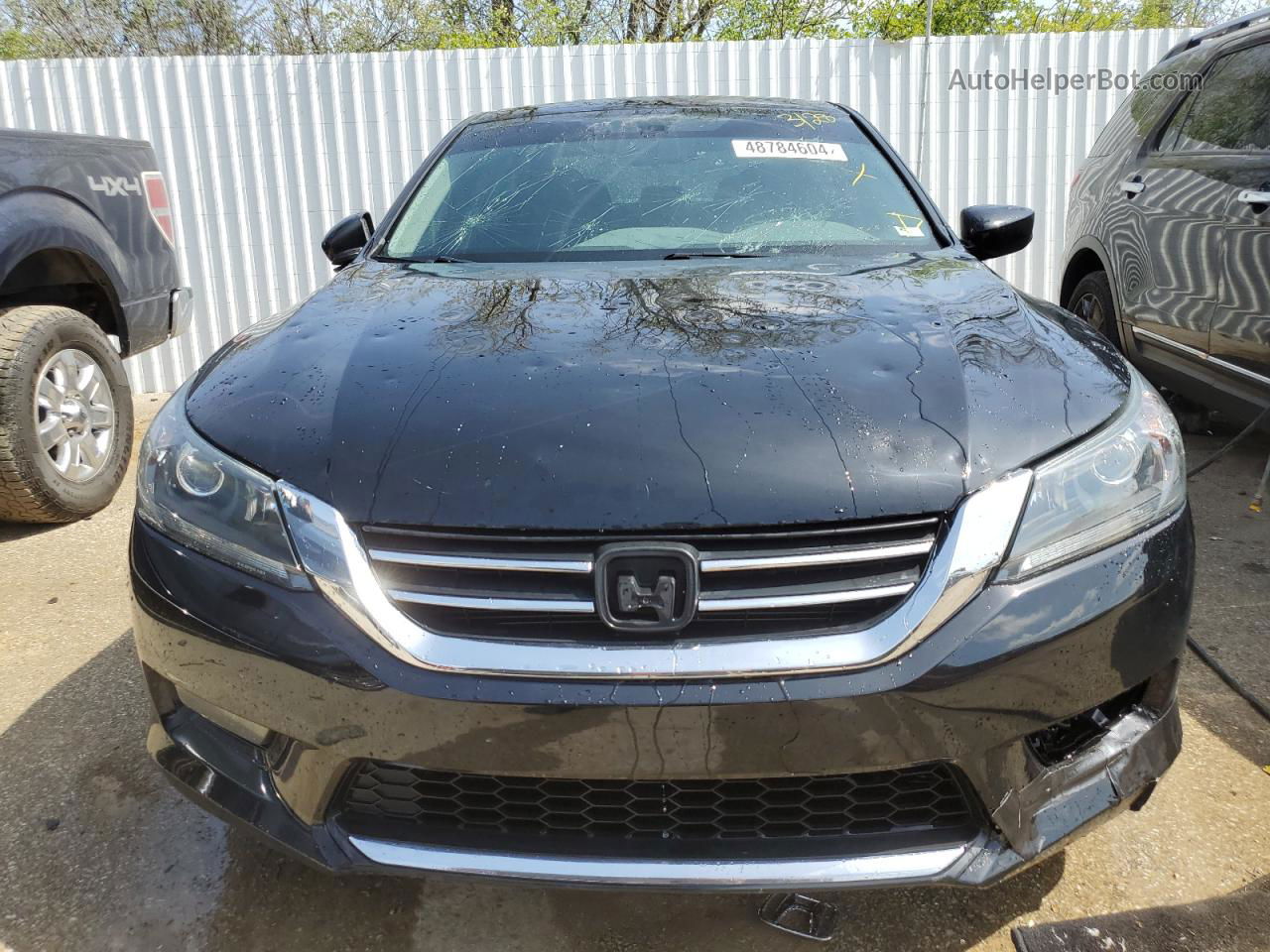 2014 Honda Accord Sport Черный vin: 1HGCR2F55EA214633