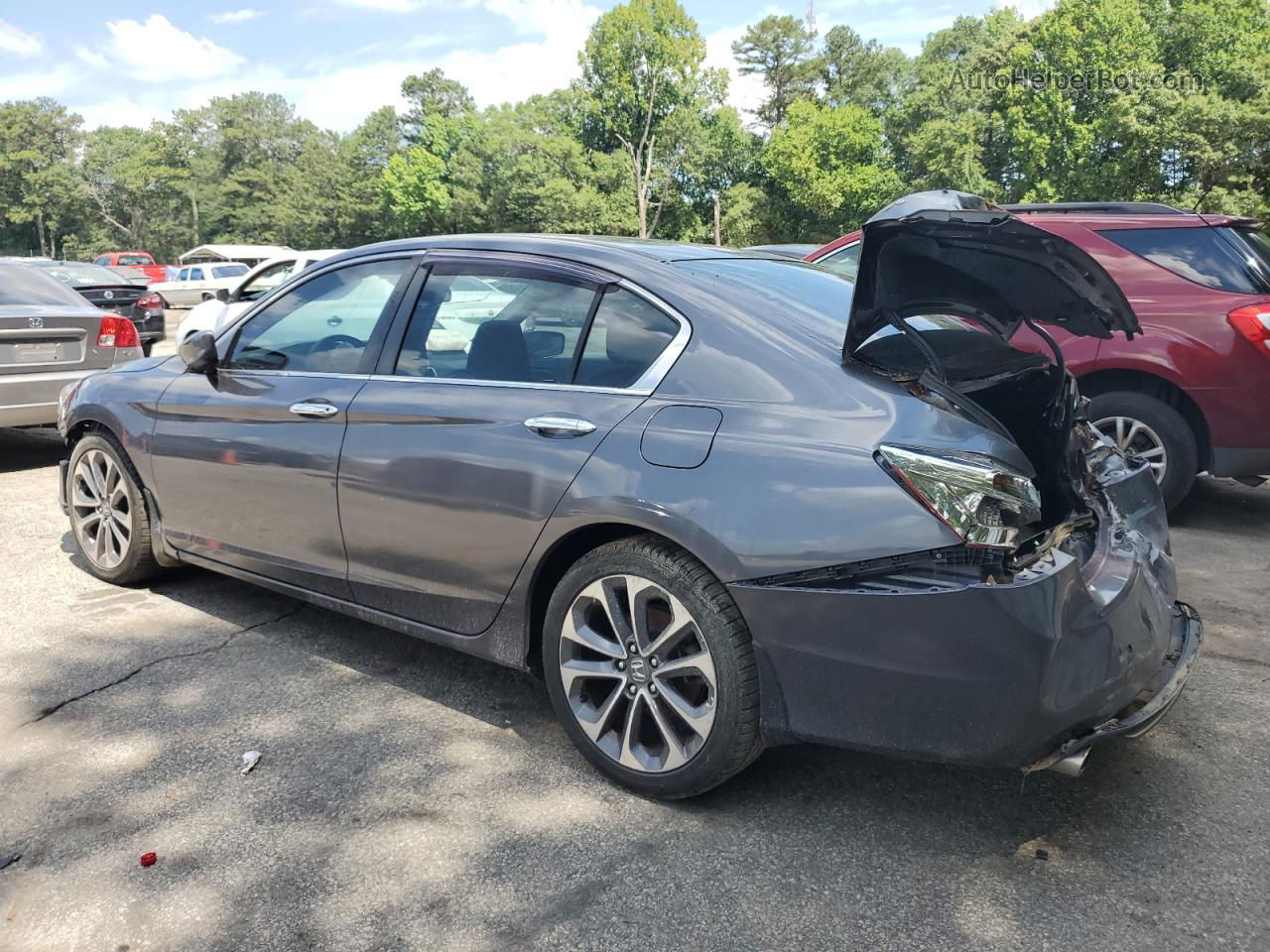 2014 Honda Accord Sport Gray vin: 1HGCR2F55EA265193