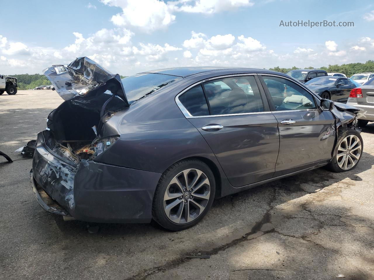 2014 Honda Accord Sport Gray vin: 1HGCR2F55EA265193