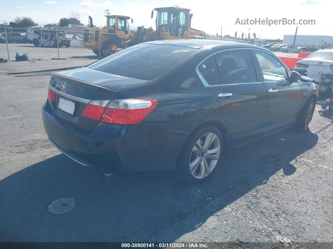 2015 Honda Accord Sport Черный vin: 1HGCR2F55FA000520