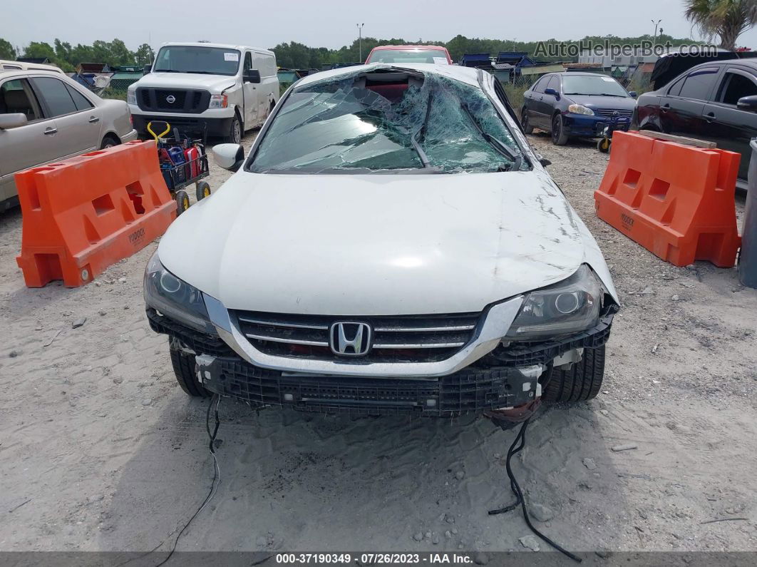 2015 Honda Accord Sedan Sport White vin: 1HGCR2F55FA035283