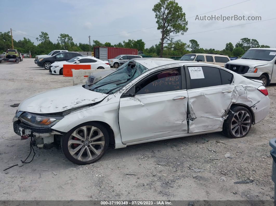 2015 Honda Accord Sedan Sport White vin: 1HGCR2F55FA035283