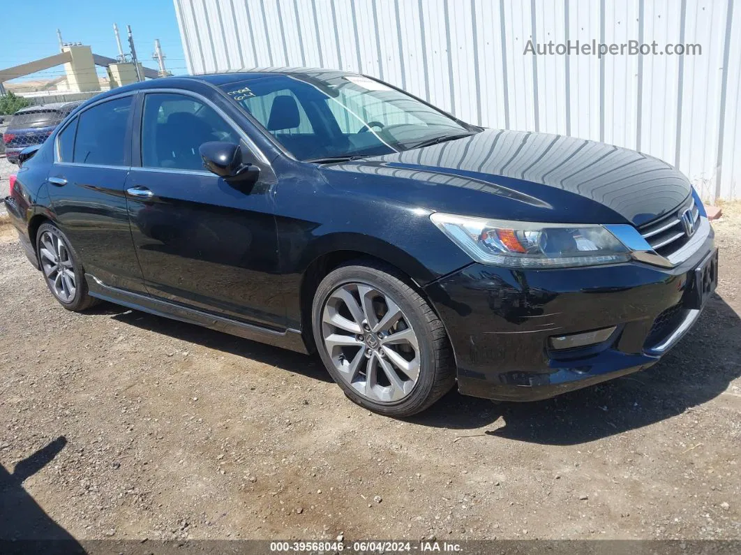 2015 Honda Accord Sport Black vin: 1HGCR2F55FA103758