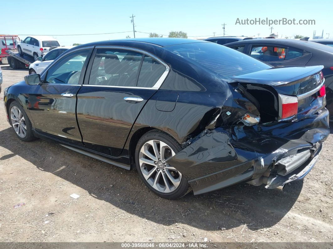 2015 Honda Accord Sport Black vin: 1HGCR2F55FA103758