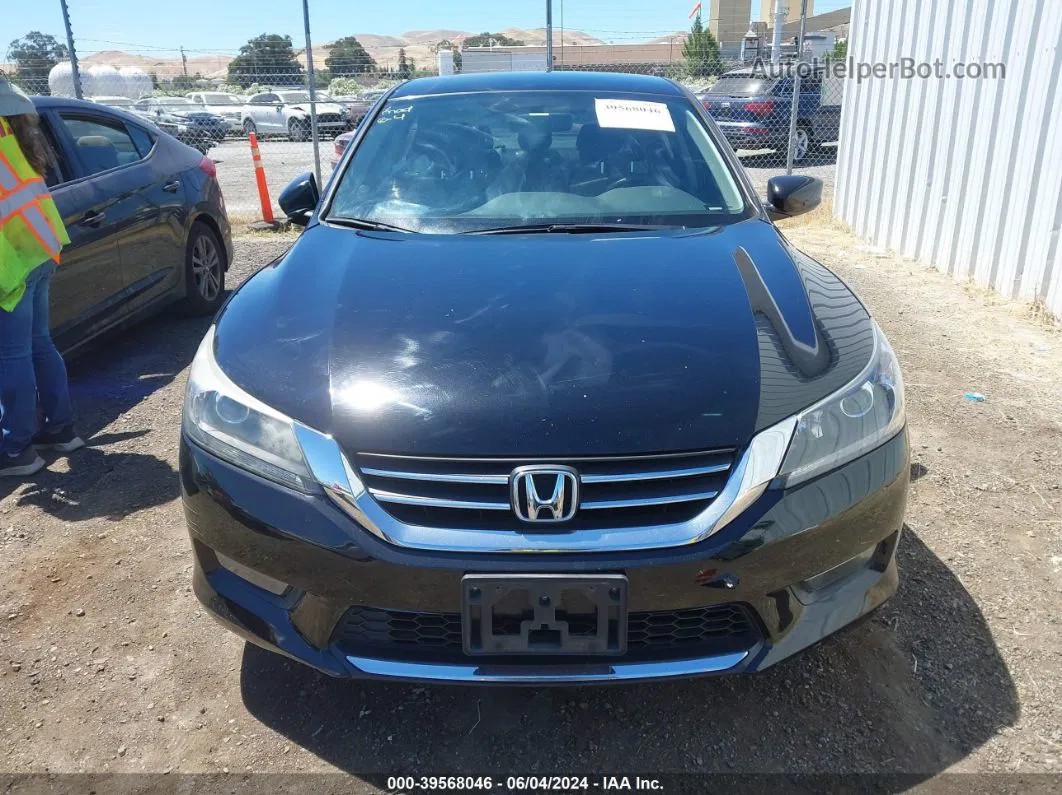 2015 Honda Accord Sport Черный vin: 1HGCR2F55FA103758