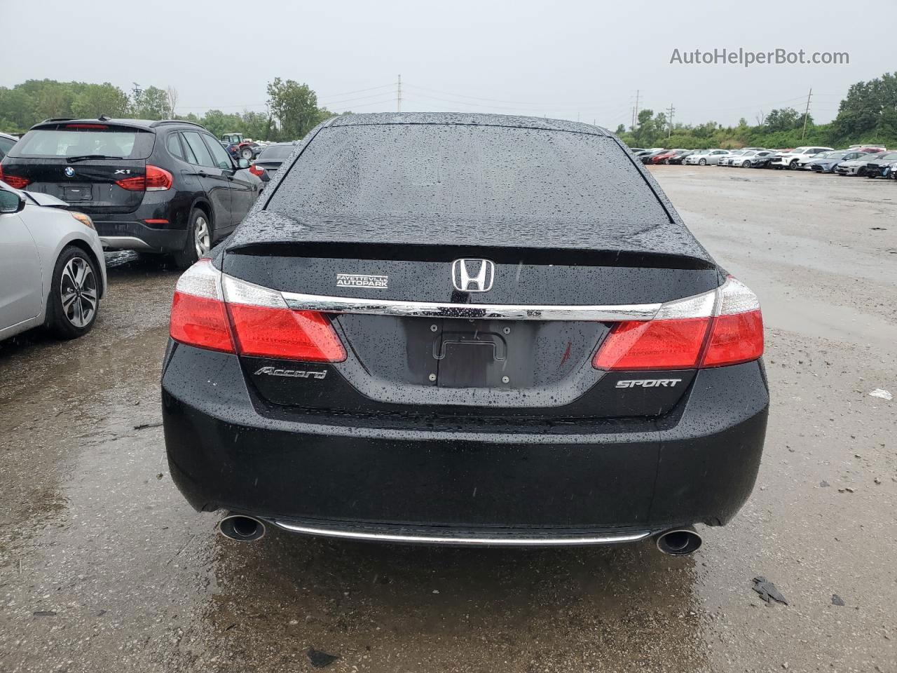 2015 Honda Accord Sport Black vin: 1HGCR2F55FA221051