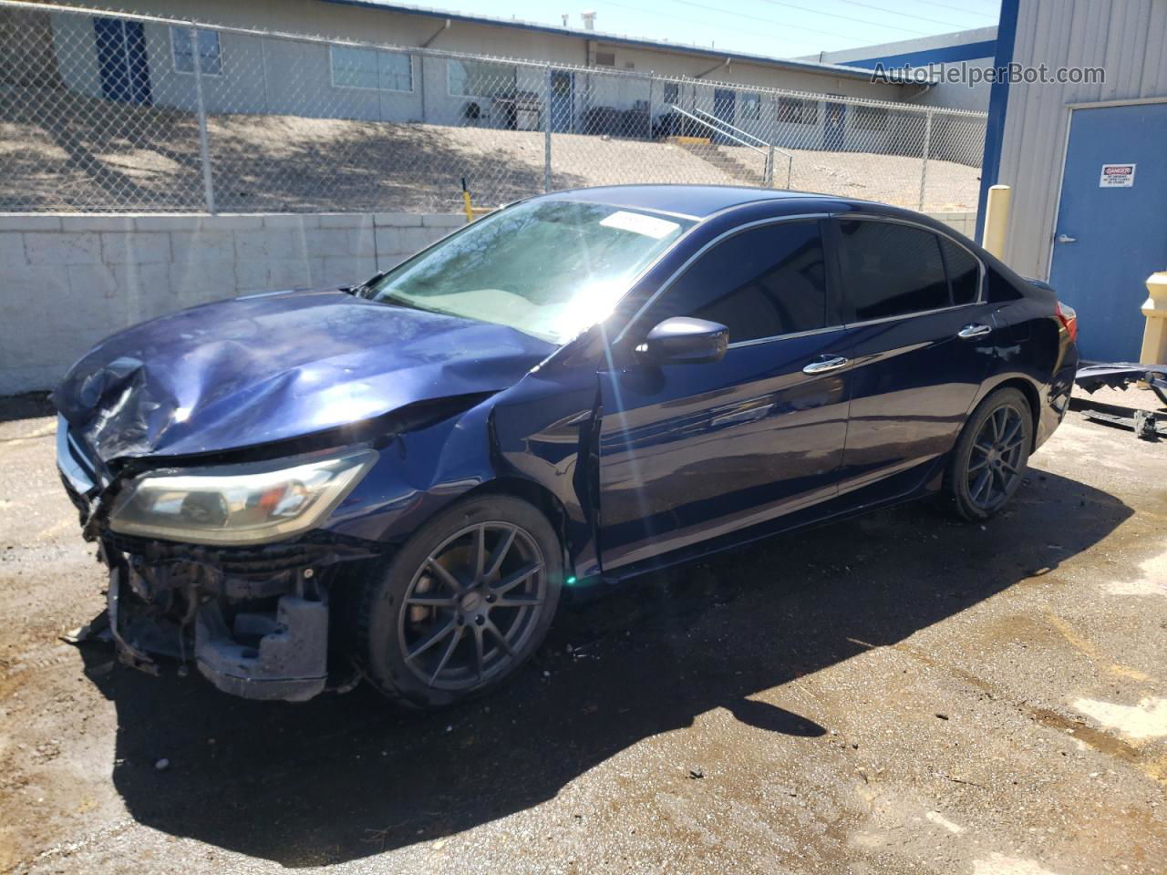 2015 Honda Accord Sport Blue vin: 1HGCR2F55FA250064