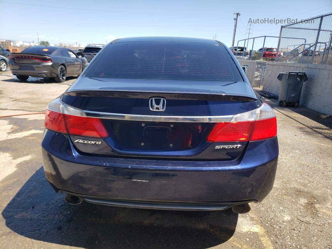 2015 Honda Accord Sport Blue vin: 1HGCR2F55FA250064