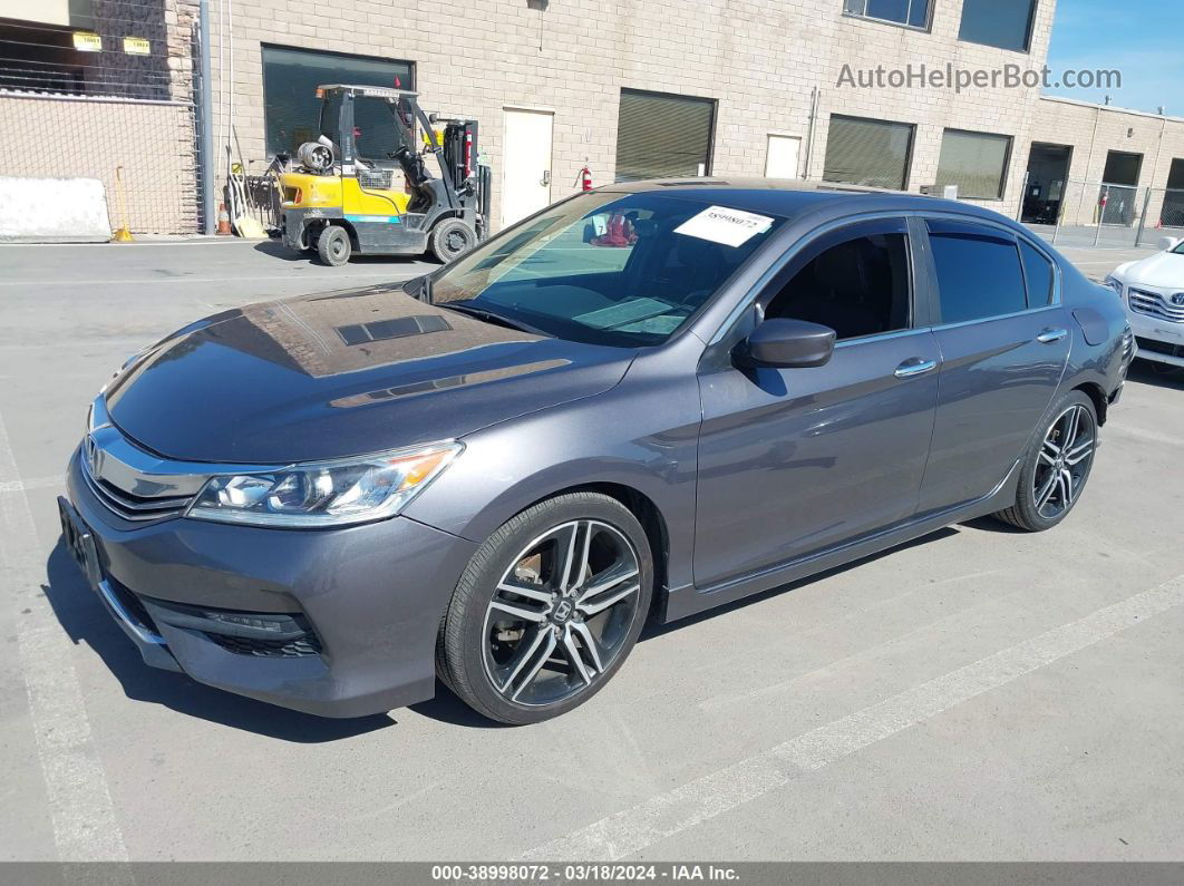 2016 Honda Accord Sport Gray vin: 1HGCR2F55GA115992