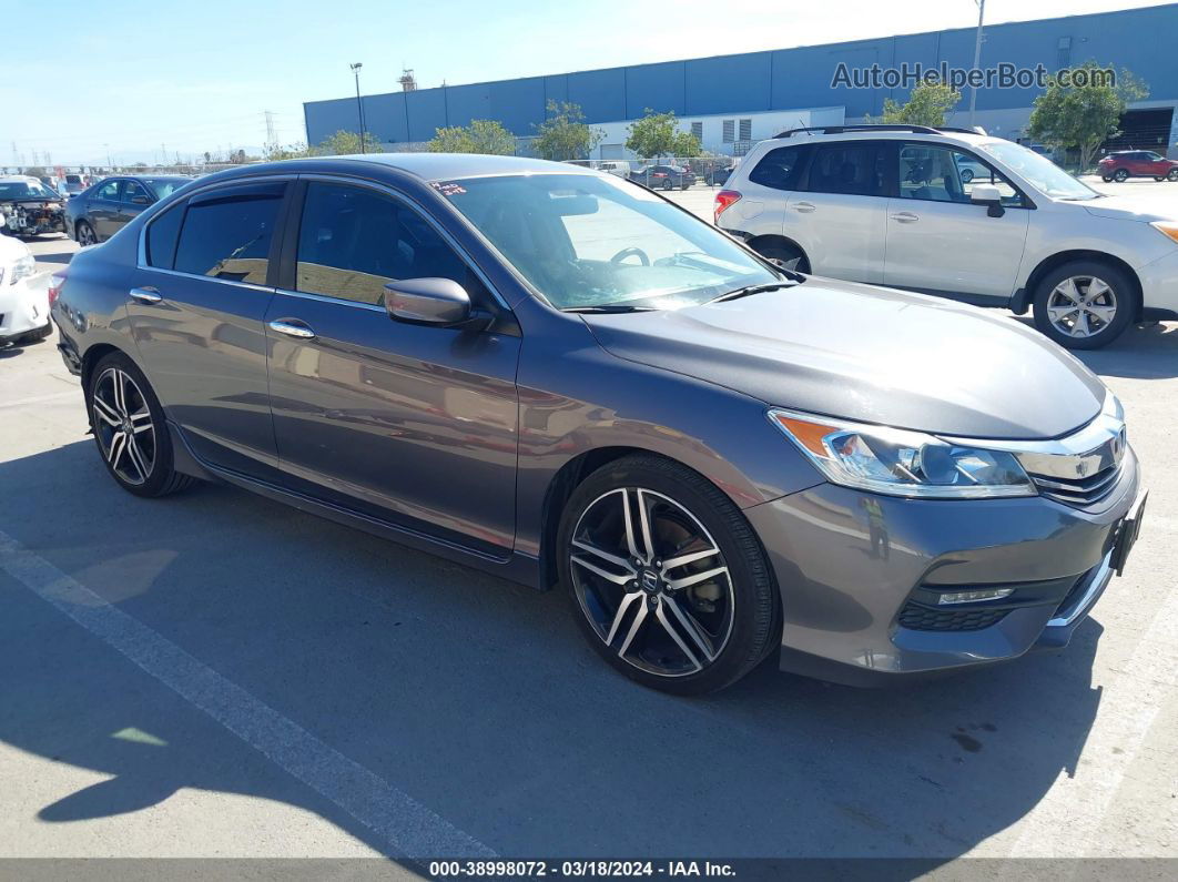 2016 Honda Accord Sport Gray vin: 1HGCR2F55GA115992