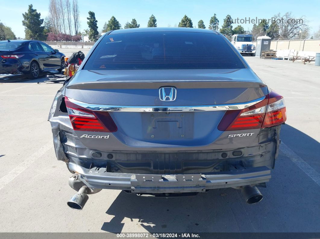 2016 Honda Accord Sport Gray vin: 1HGCR2F55GA115992