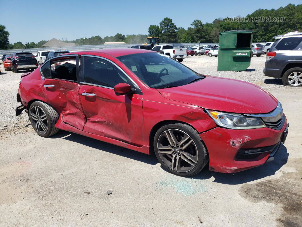 2016 Honda Accord Sport Red vin: 1HGCR2F55GA166599