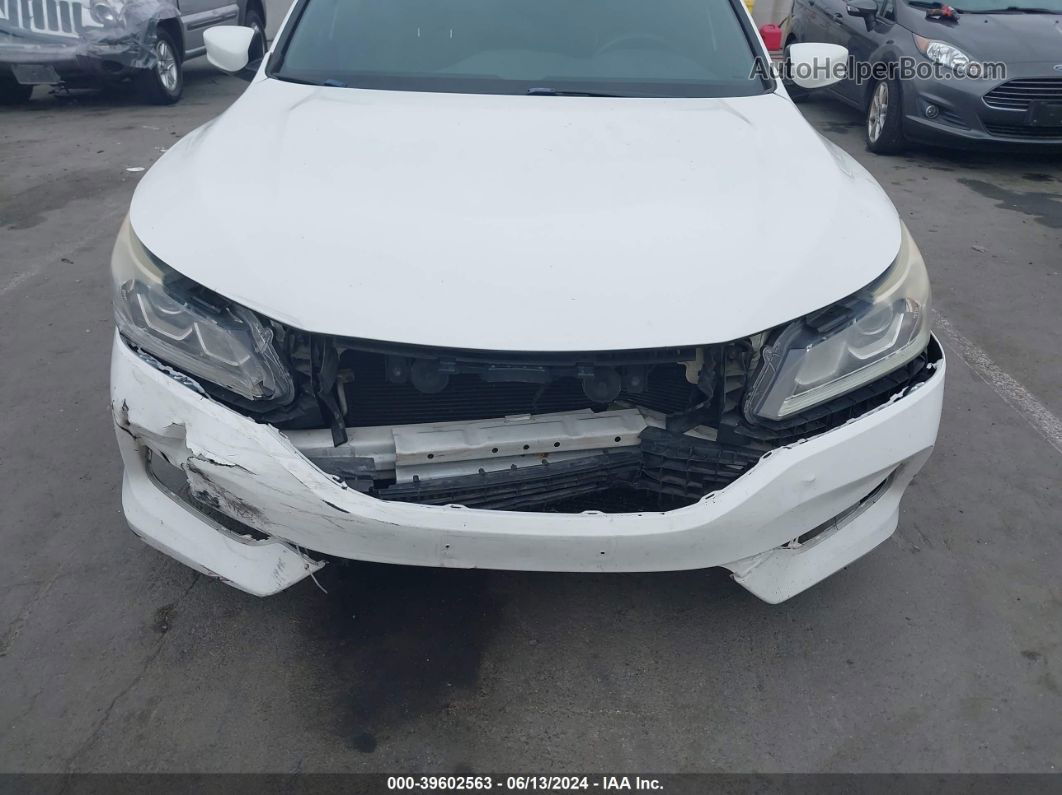 2016 Honda Accord Sport White vin: 1HGCR2F55GA195987