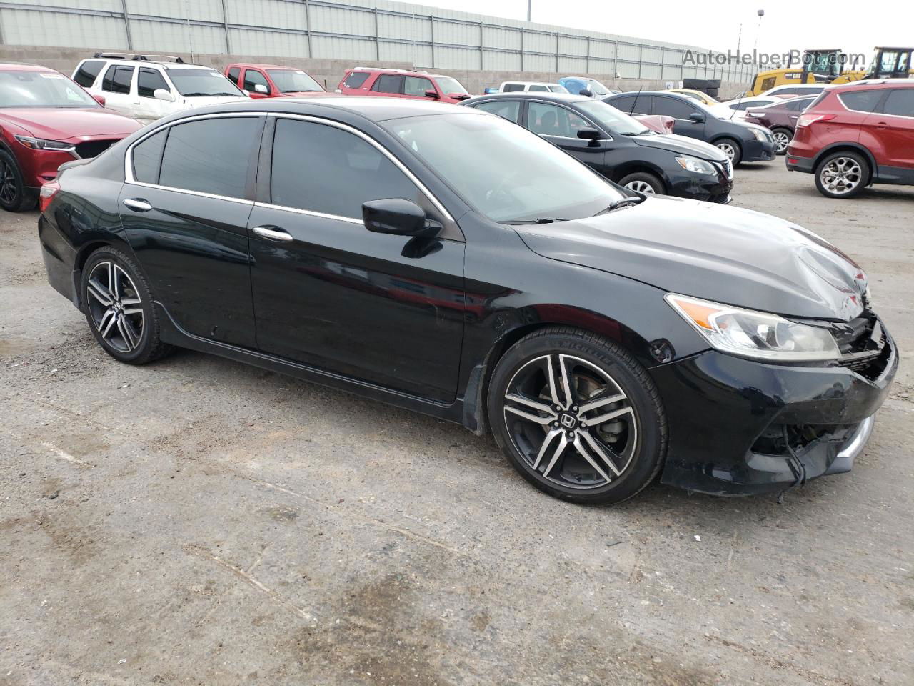 2017 Honda Accord Sport Black vin: 1HGCR2F55HA022813