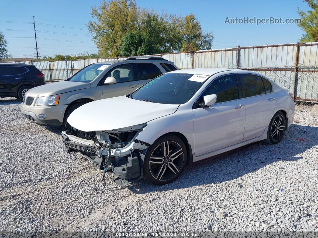 2017 Honda Accord Sport White vin: 1HGCR2F55HA043371