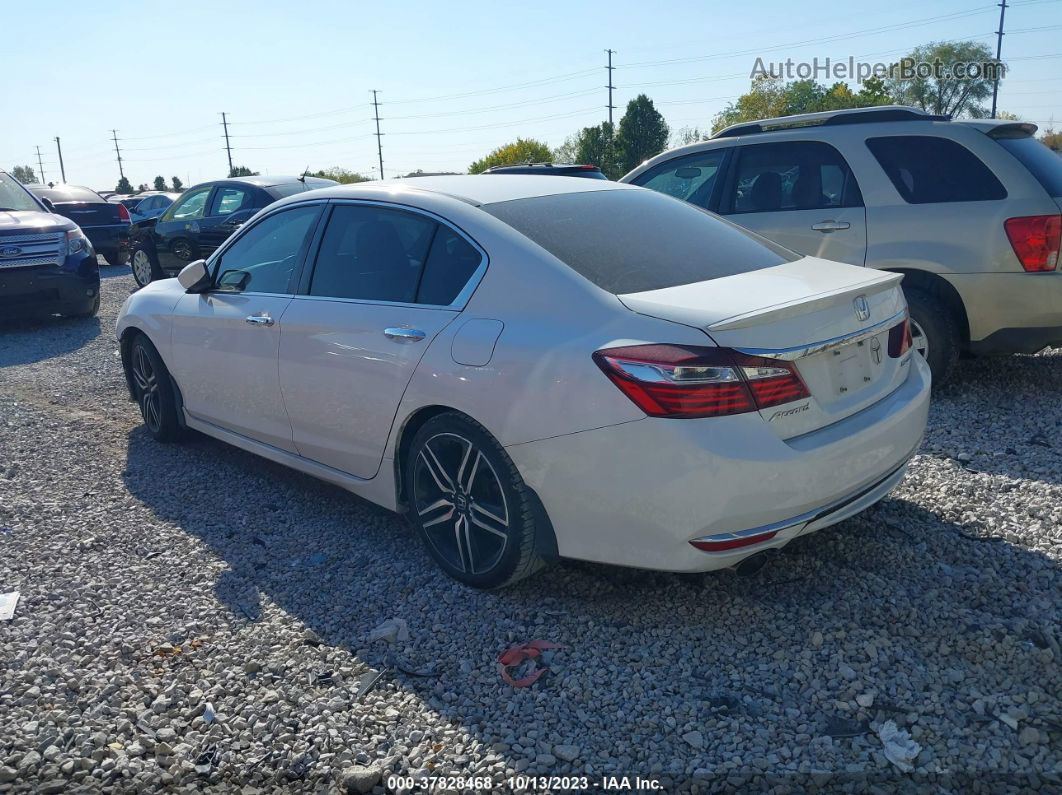 2017 Honda Accord Sport White vin: 1HGCR2F55HA043371