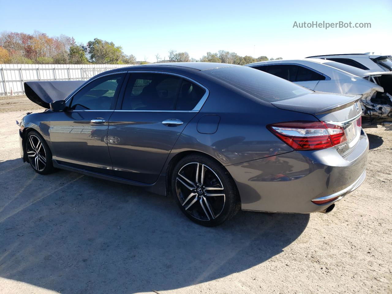 2017 Honda Accord Sport Серый vin: 1HGCR2F55HA092490