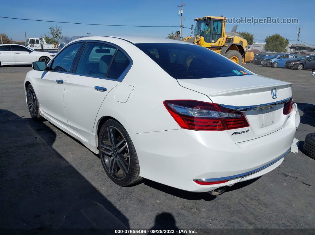 2017 Honda Accord Sedan Sport White vin: 1HGCR2F55HA099424