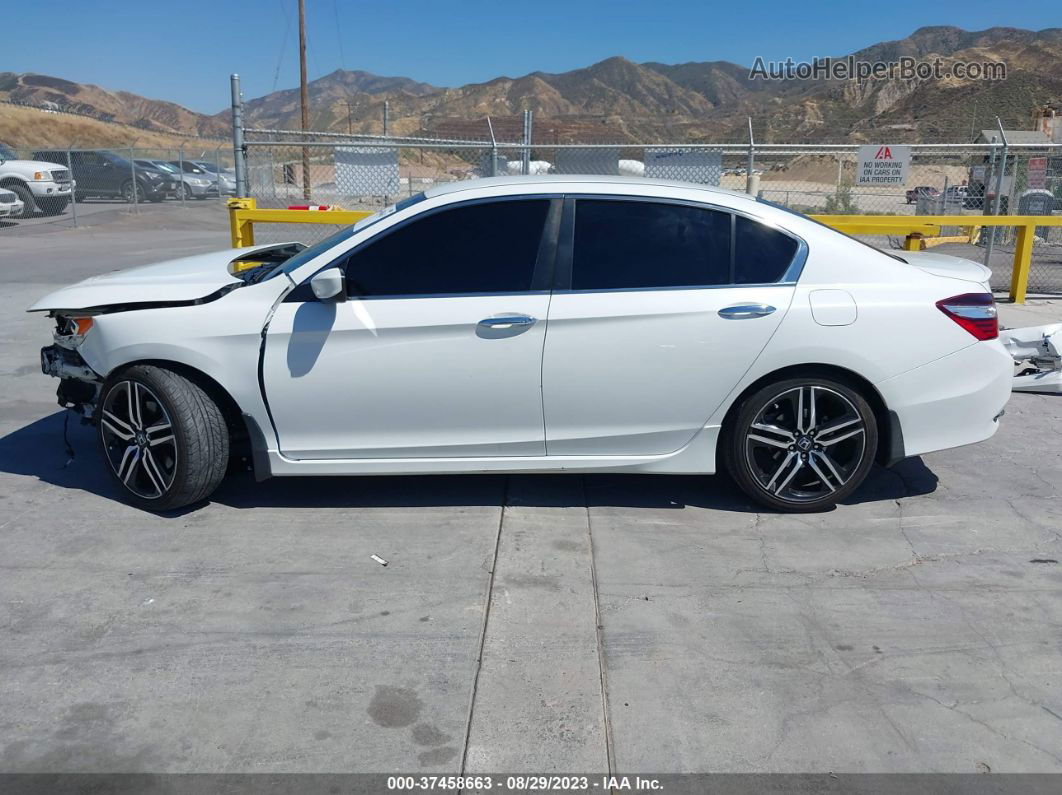 2017 Honda Accord Sedan Sport White vin: 1HGCR2F55HA139694