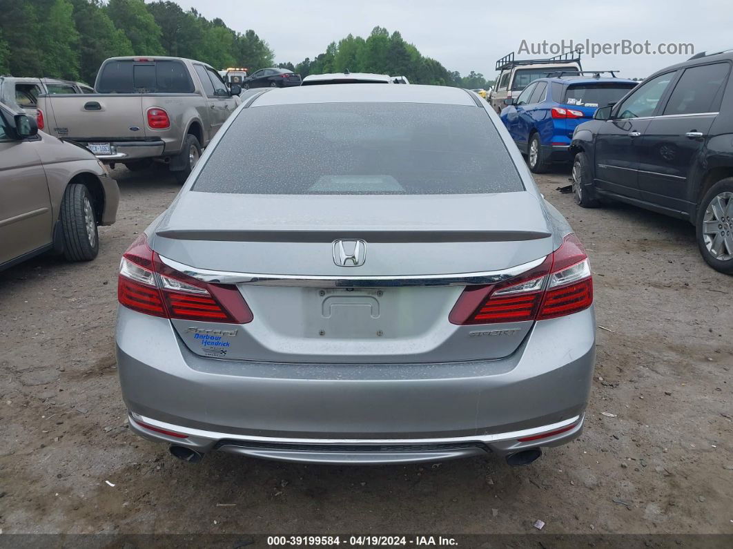 2017 Honda Accord Sport Silver vin: 1HGCR2F55HA201675